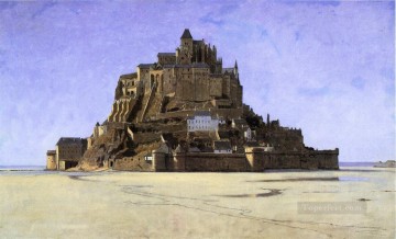 William Stanley Haseltine Painting - Mont Saint Michel scenery Luminism William Stanley Haseltine